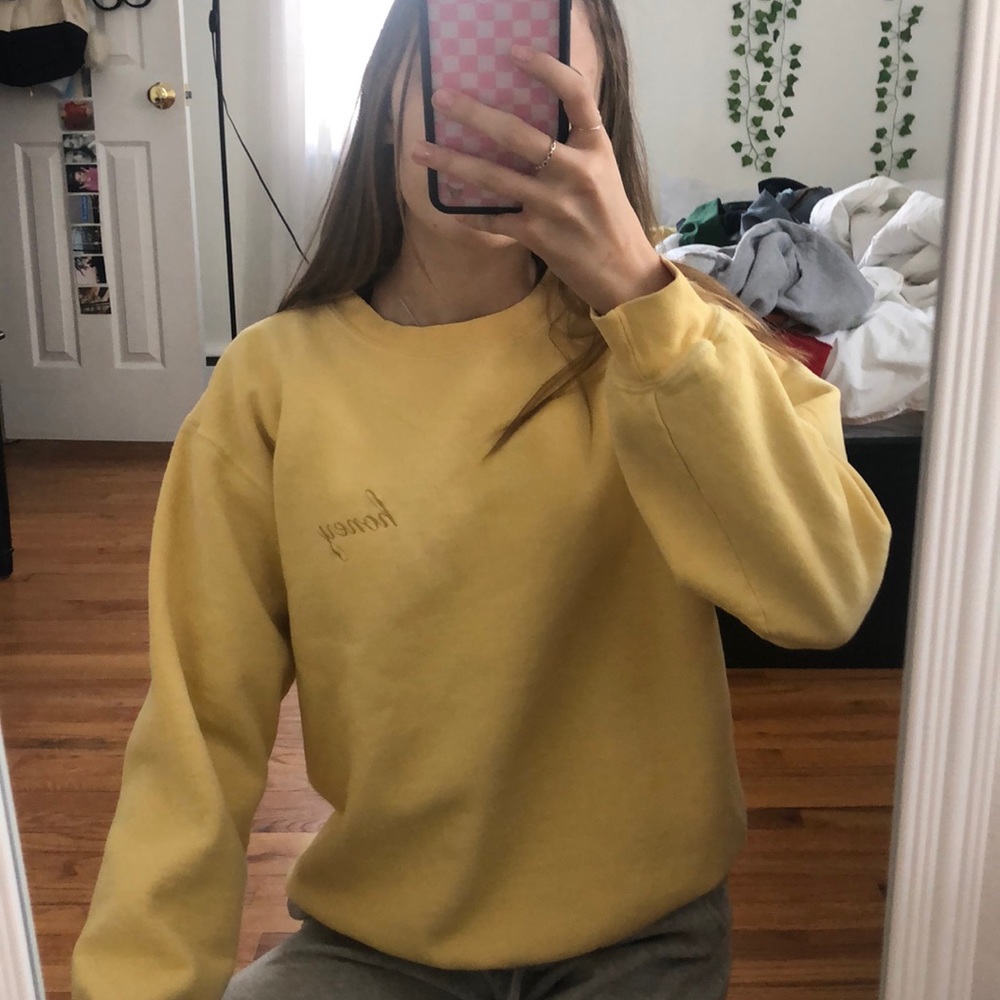 Brandy Melville Honey Crewneck